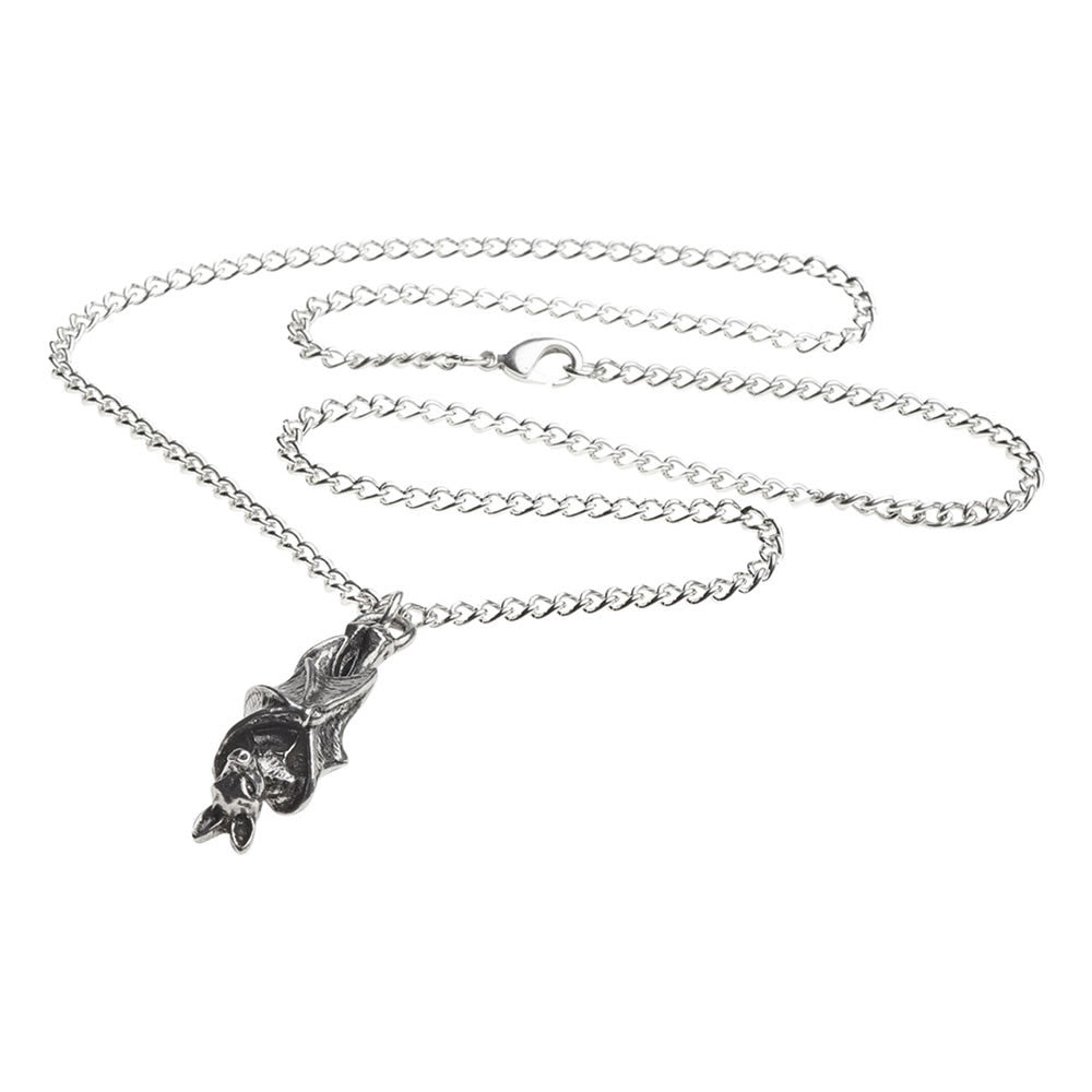 Alchemy Gothic Awaiting The Eventide Vampire Bat Pendant P808