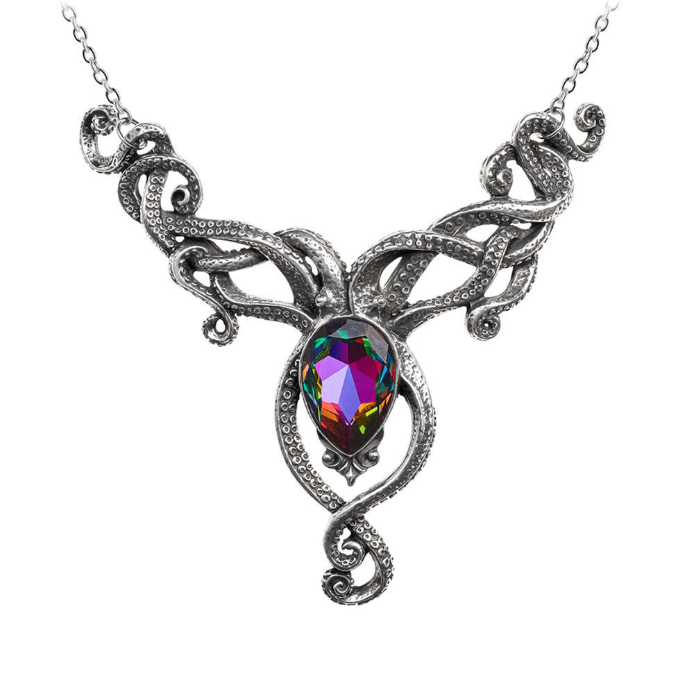 Alchemy Gothic Dramatic Kraken Tentacles Necklace P818