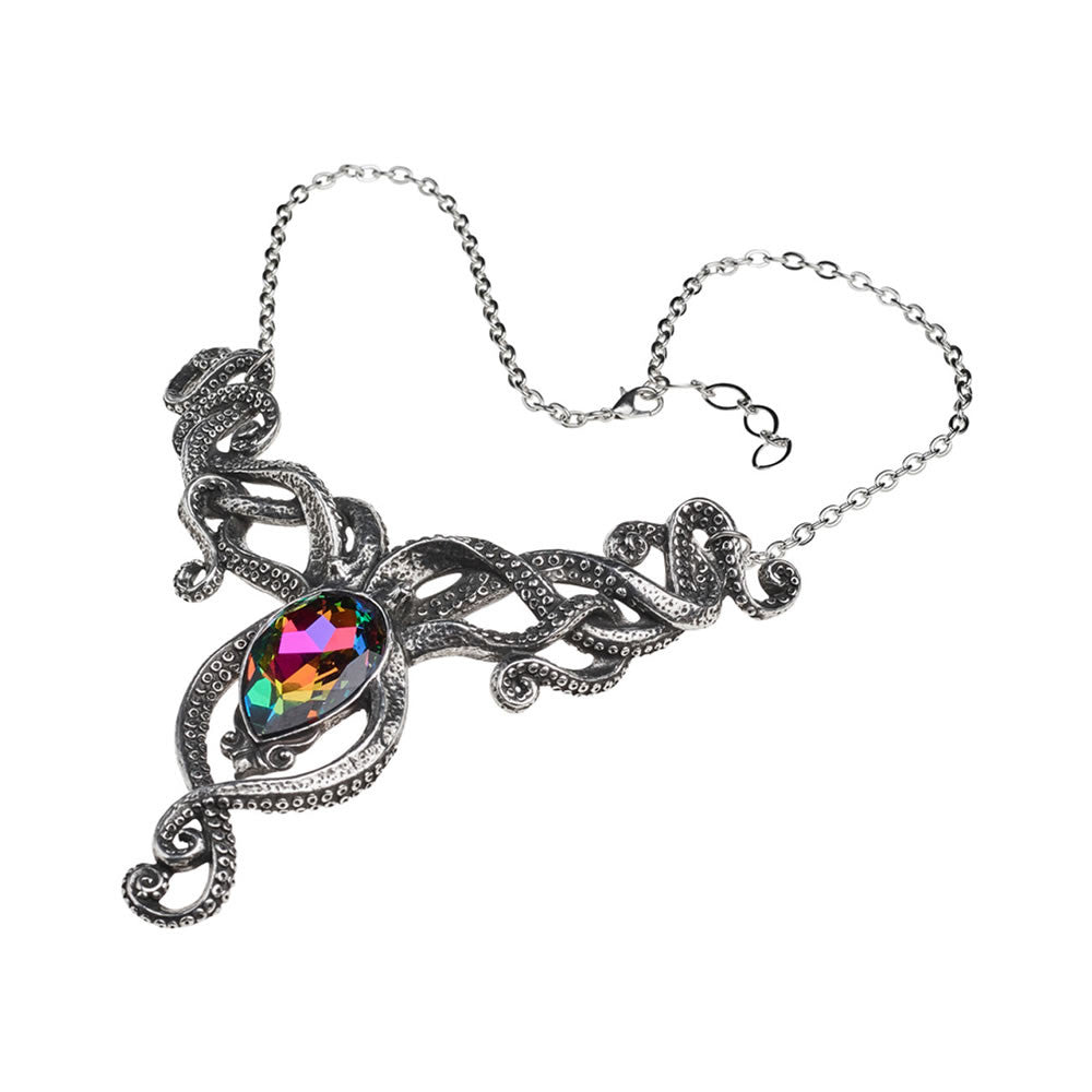 Alchemy Gothic Dramatic Kraken Tentacles Necklace P818