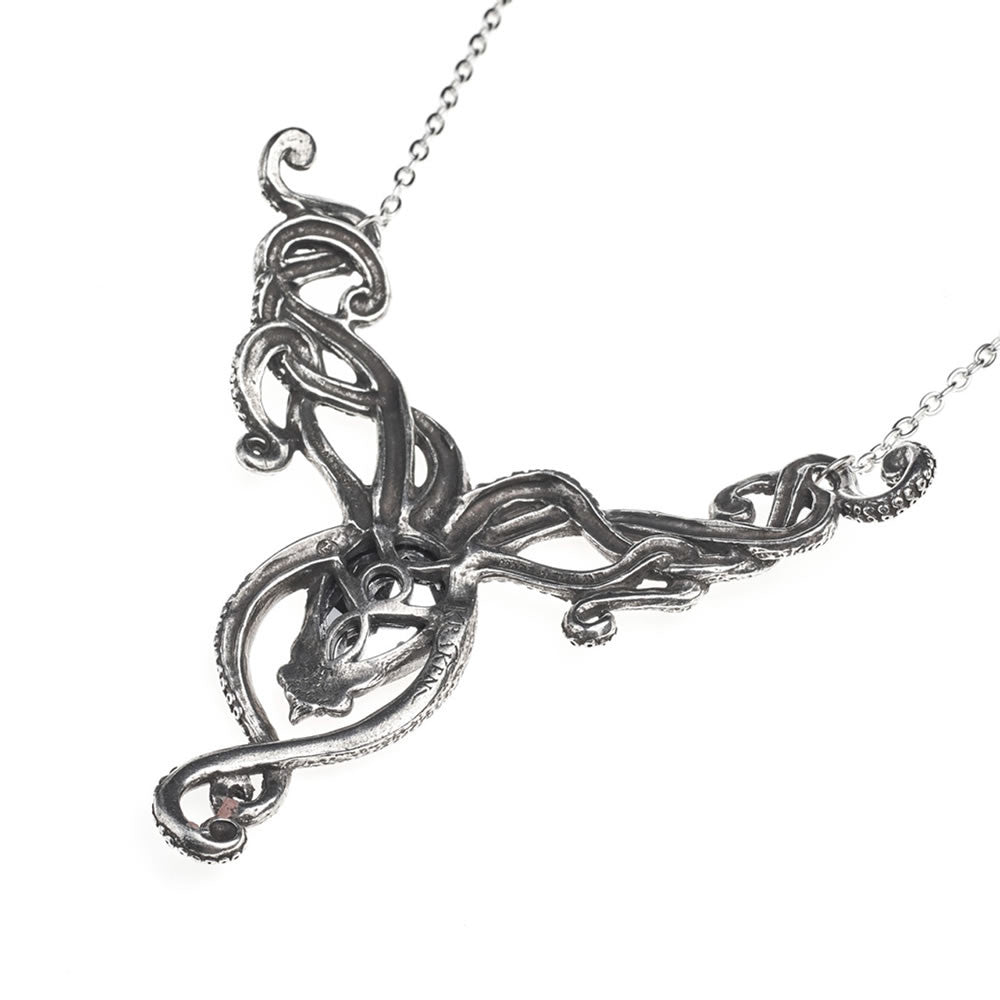 Alchemy Gothic Dramatic Kraken Tentacles Necklace P818