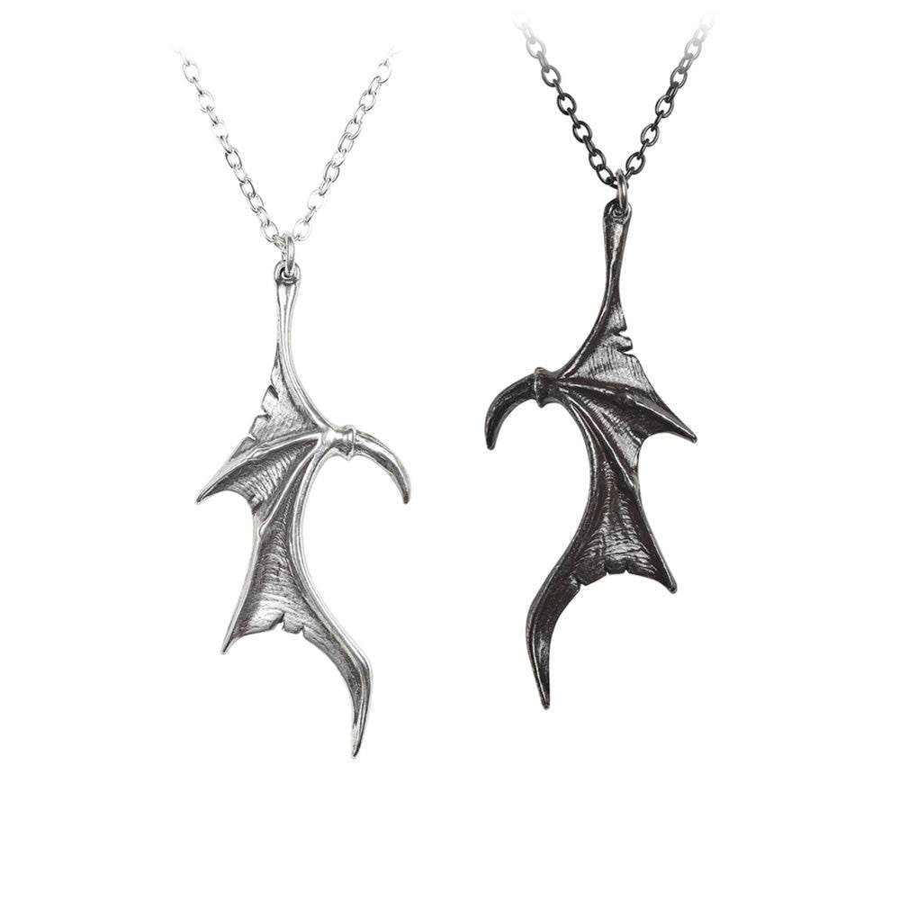 Alchemy Gothic Darkling Heart Pendant 2 in 1 Necklaces P851
