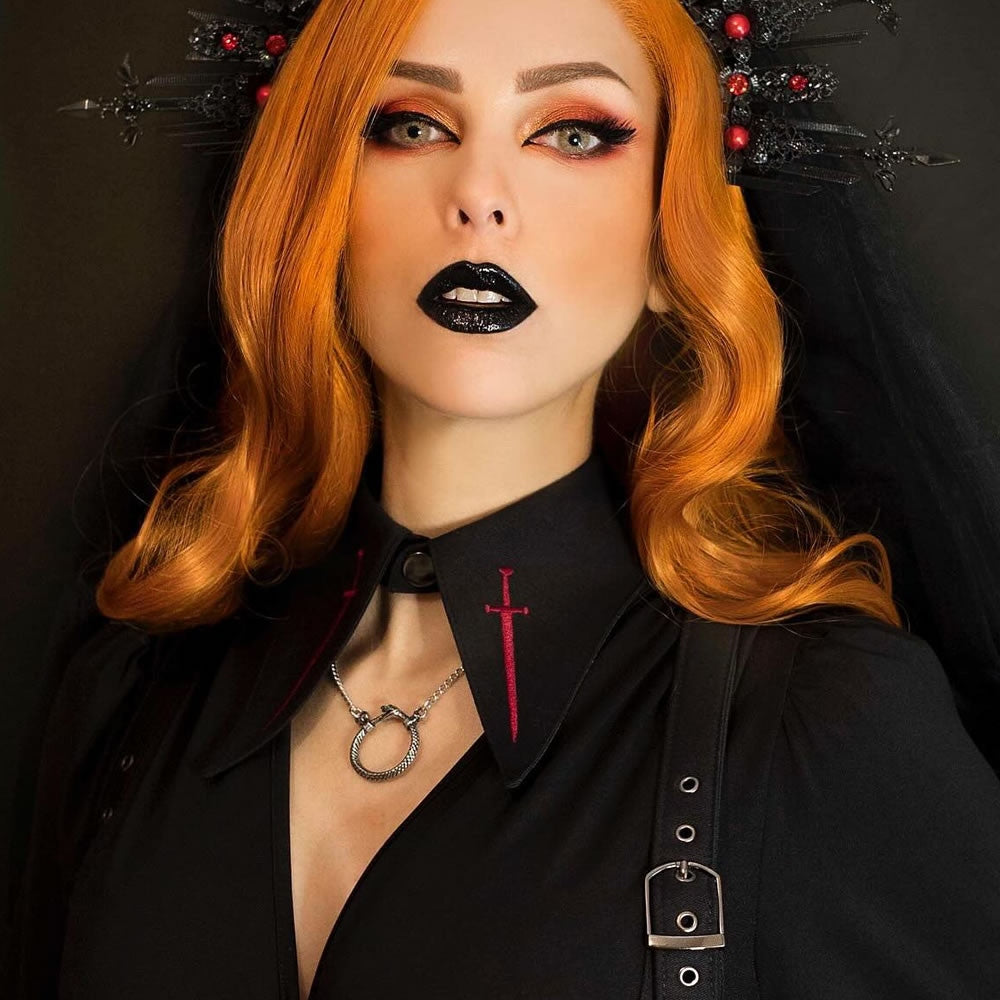 Alchemy Gothic Sophia Serpent Ouroboros Pendant P853
