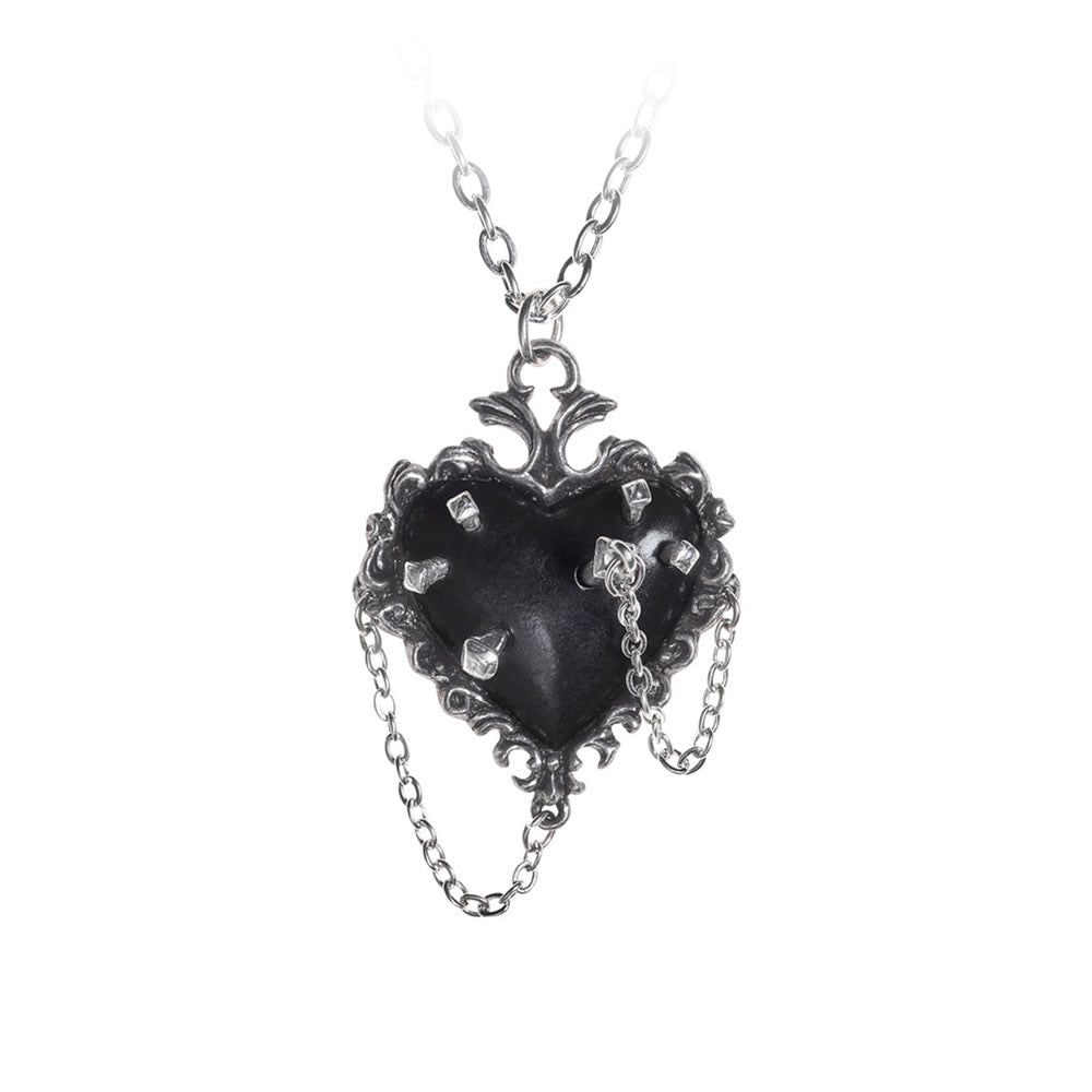 Alchemy Gothic Witches Blackened Heart Stuck w/ Pins P855