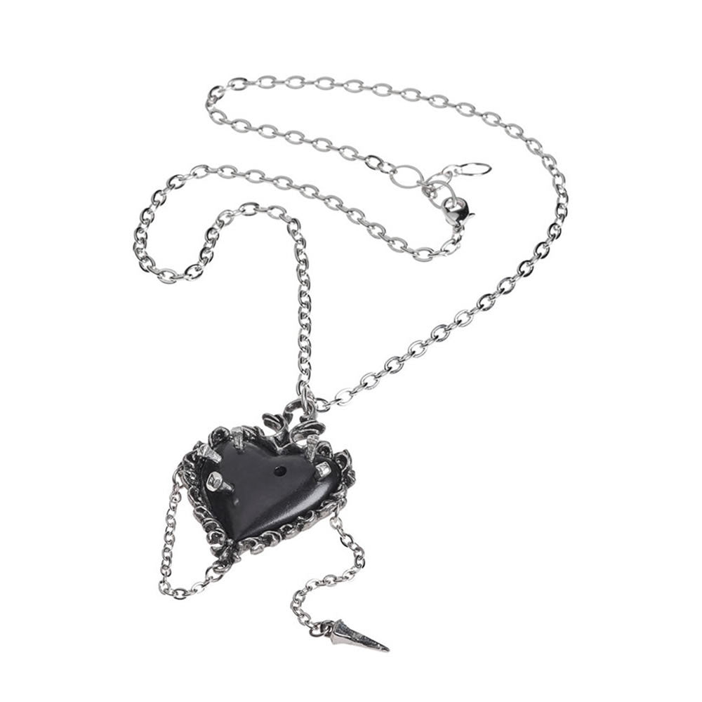 Alchemy Gothic Witches Blackened Heart Stuck w/ Pins P855