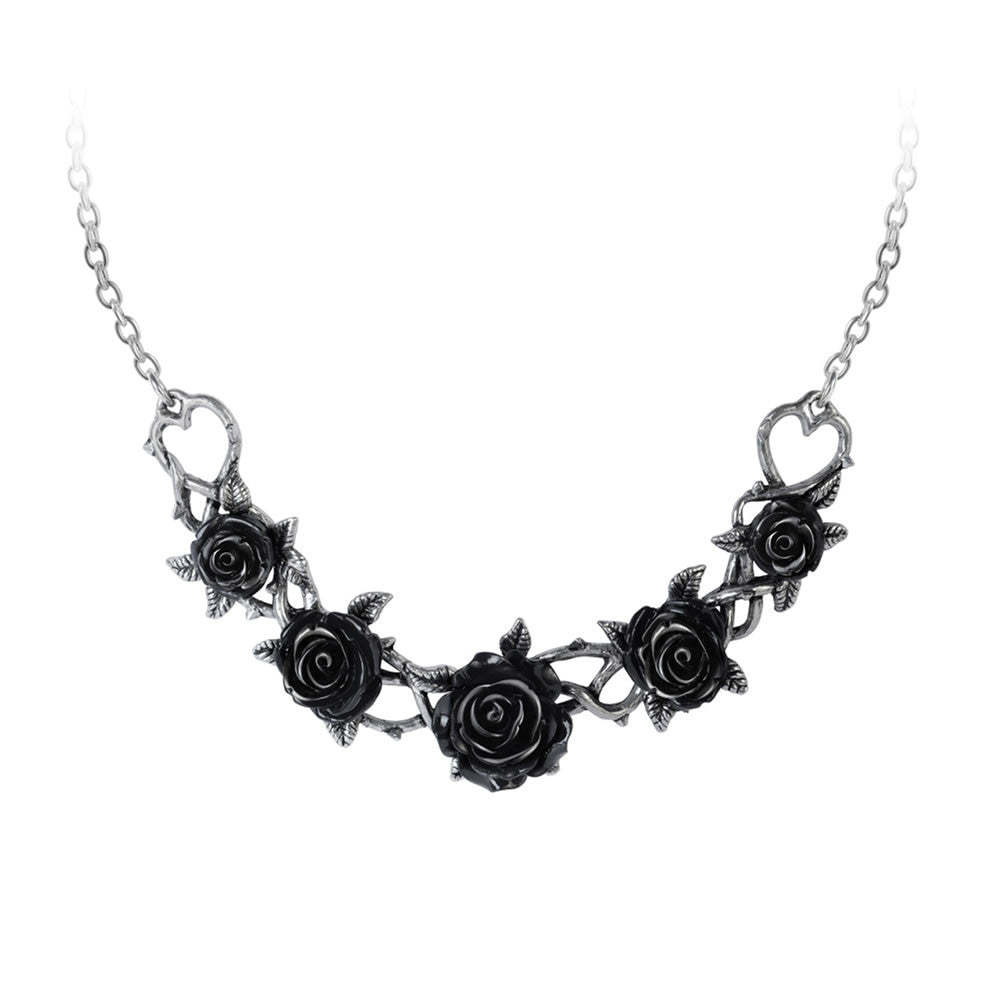 Alchemy Gothic Black Rose Briar Choker P864