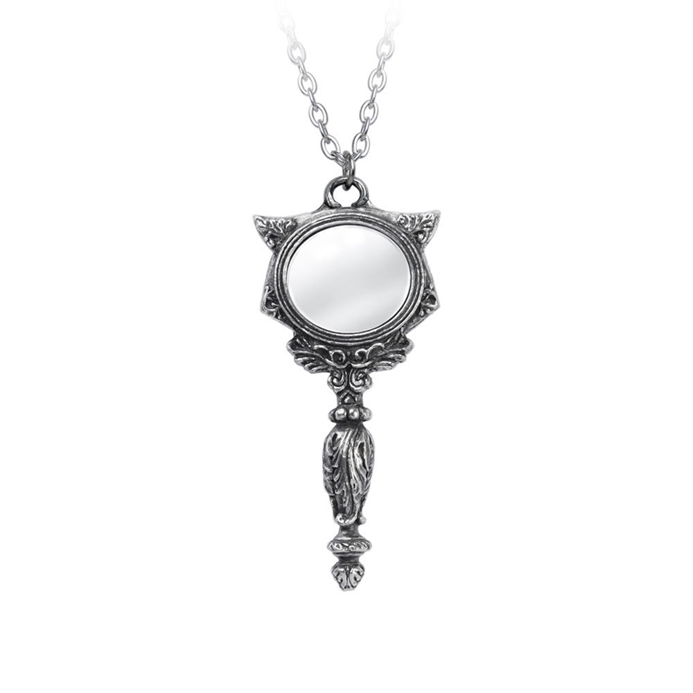 Alchemy Gothic Sacred Cat Vanitas Pendant P889