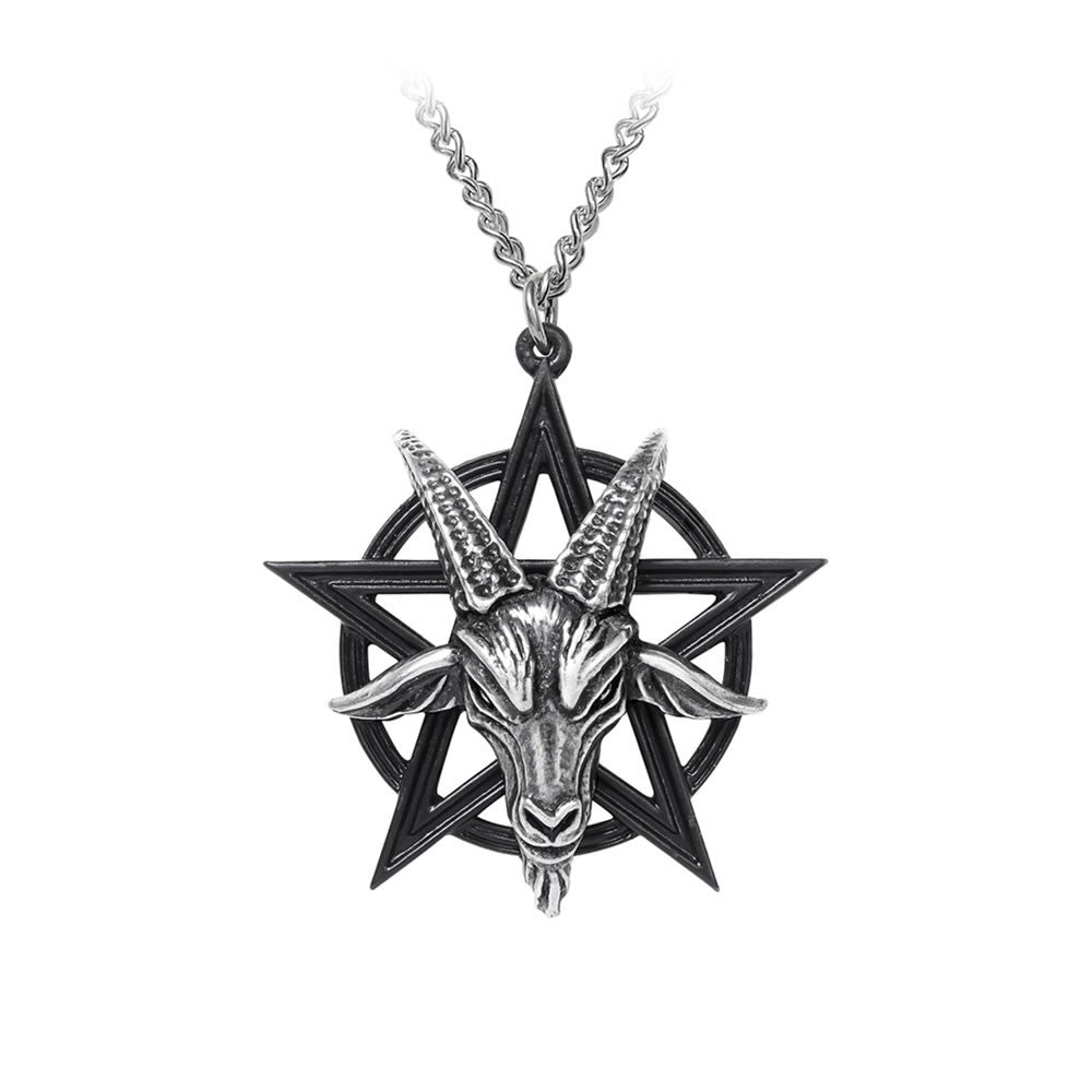 Alchemy Gothic Baphomet Pentagram Pendant P906