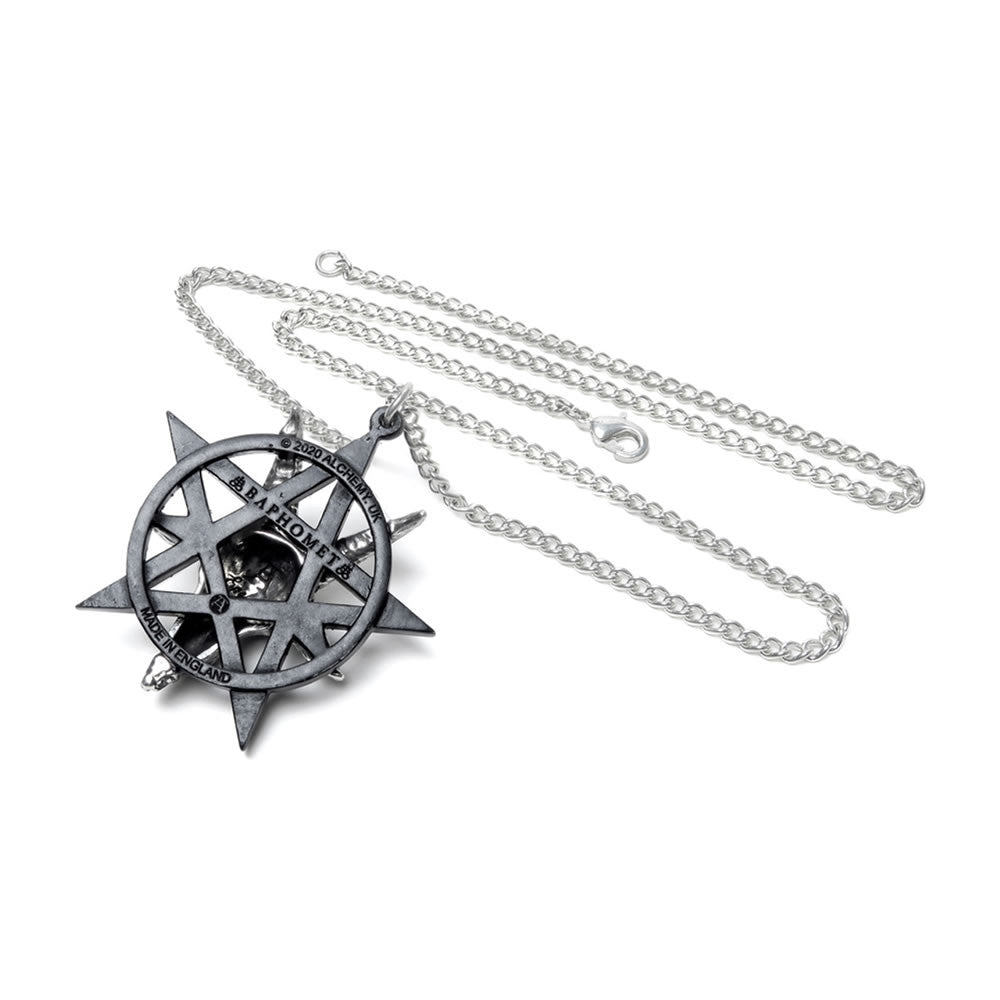 Alchemy Gothic Baphomet Pentagram Pendant P906