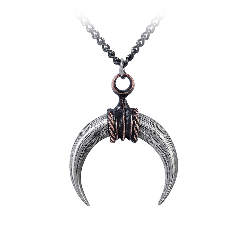 Alchemy Gothic Mithras Bulls Horns Pendant P908