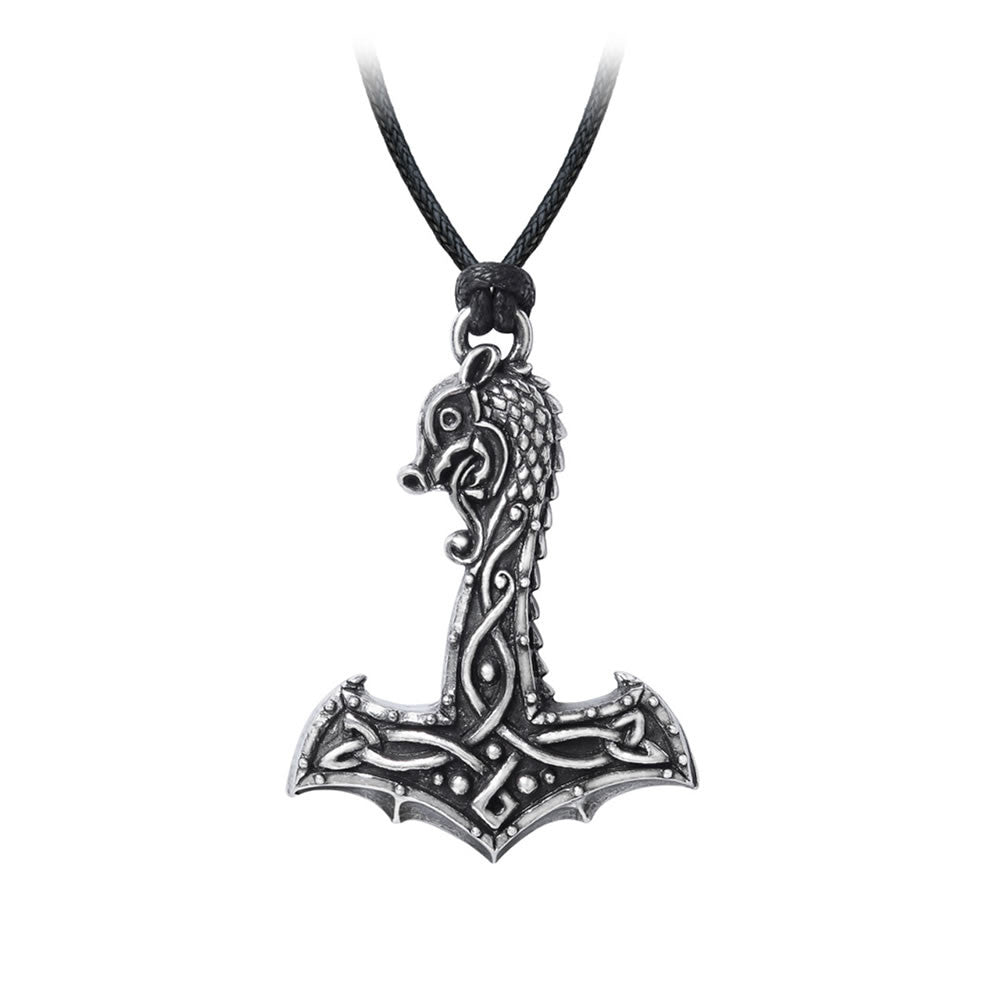 Alchemy Gothic Drakkar Thor's Hammer Pendant P910