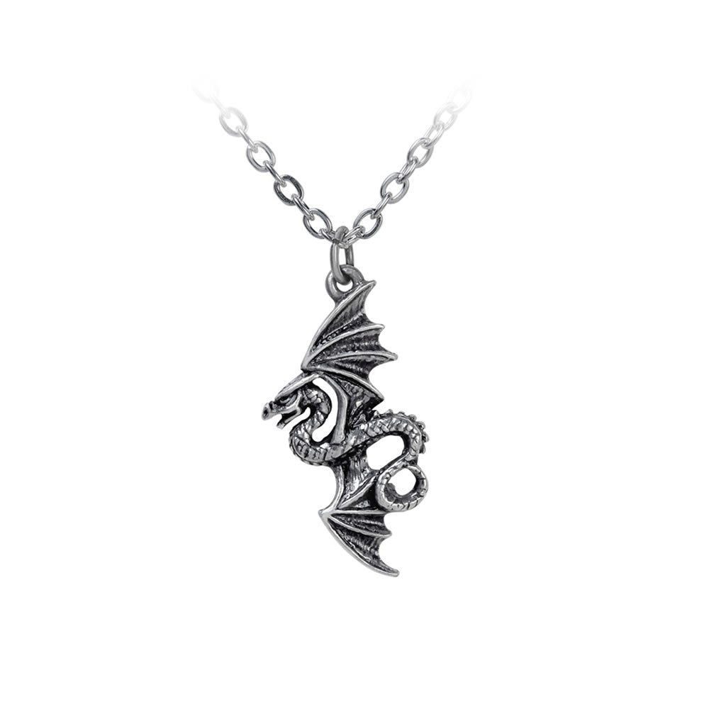 Alchemy Gothic Flight of Airus Dragon Pendant P917