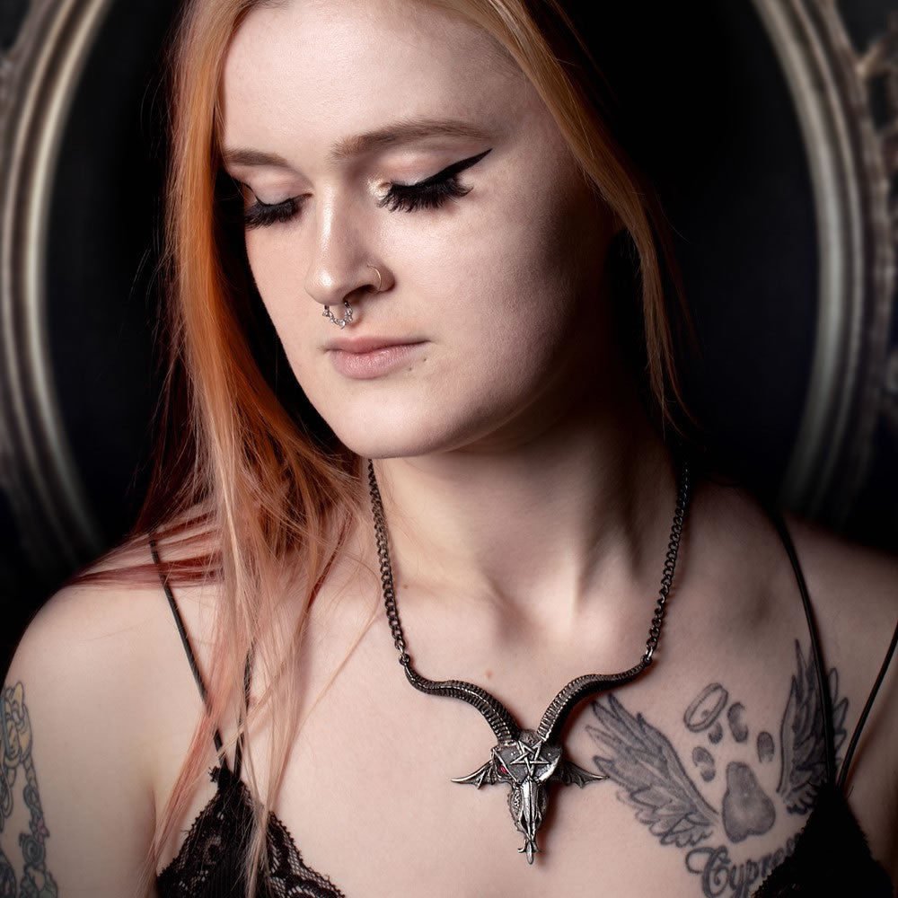 Alchemy Gothic Templar Baphometica Pendant P921