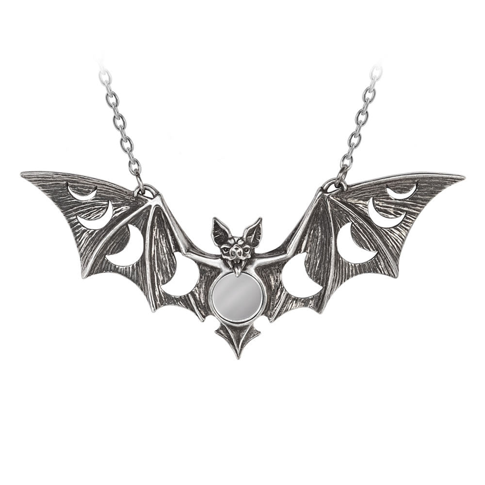 Alchemy Gothic Lunaeca Bat Necklace P922
