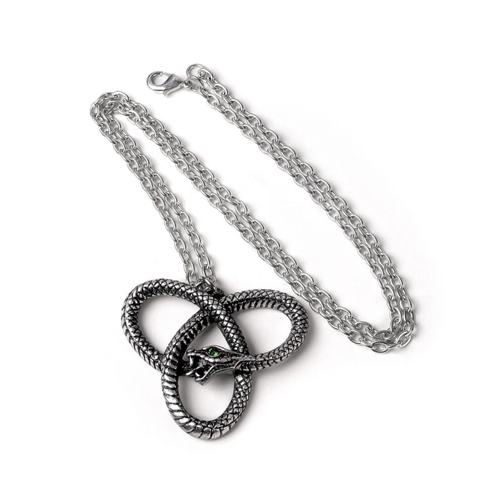 Alchemy Gothic Eve's Triquetra Serpent Pendant P929