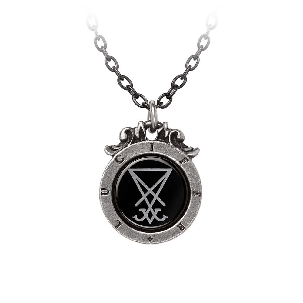 Alchemy Gothic Seal of Lucifer Pendant Symbols P930