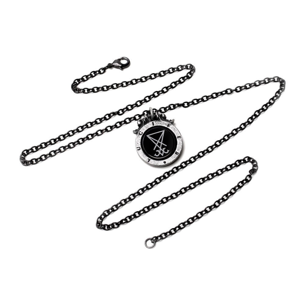 Alchemy Gothic Seal of Lucifer Pendant Symbols P930
