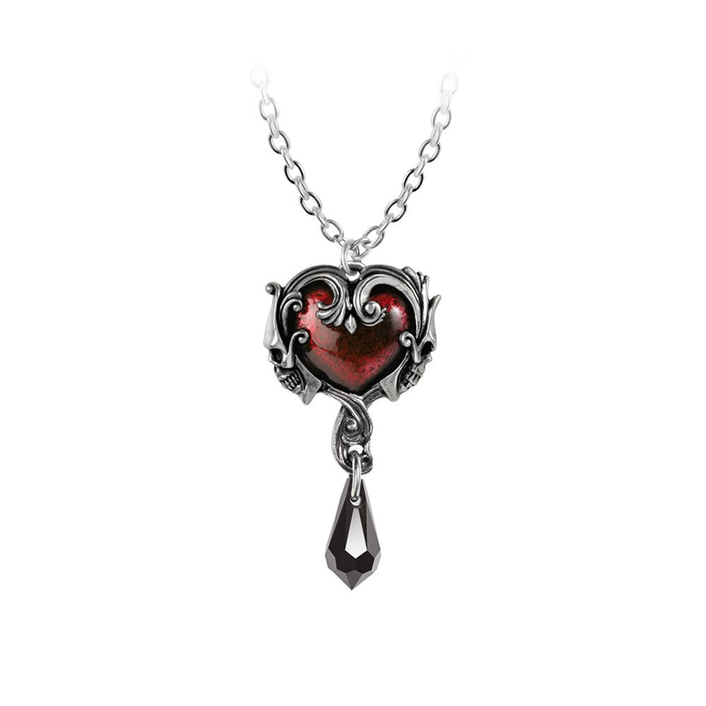 Alchemy Gothic Petite Affair du Coeur Red Heart Pendant P931