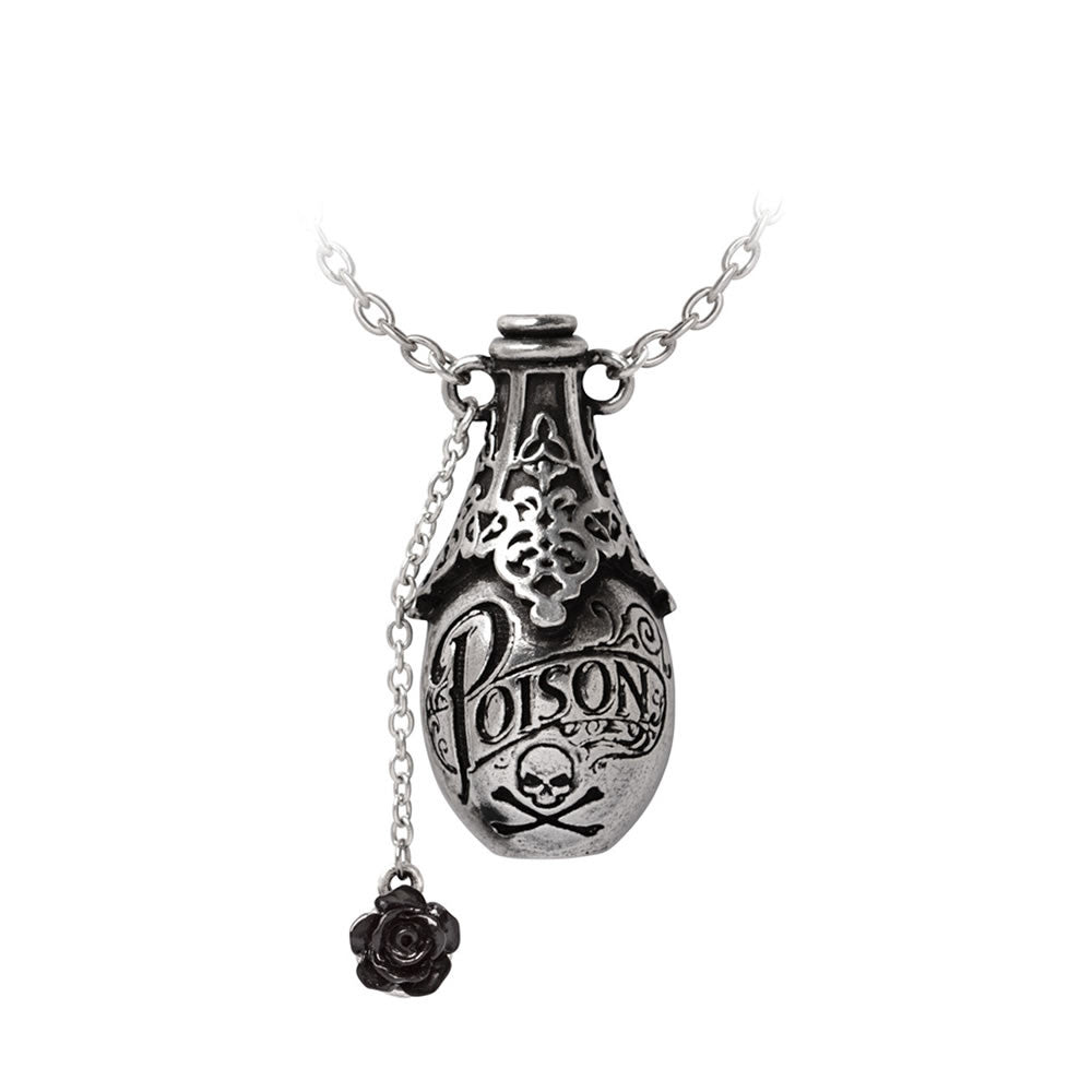 Alchemy Gothic Lucrezia's Fix Poison Bottle Necklace P940