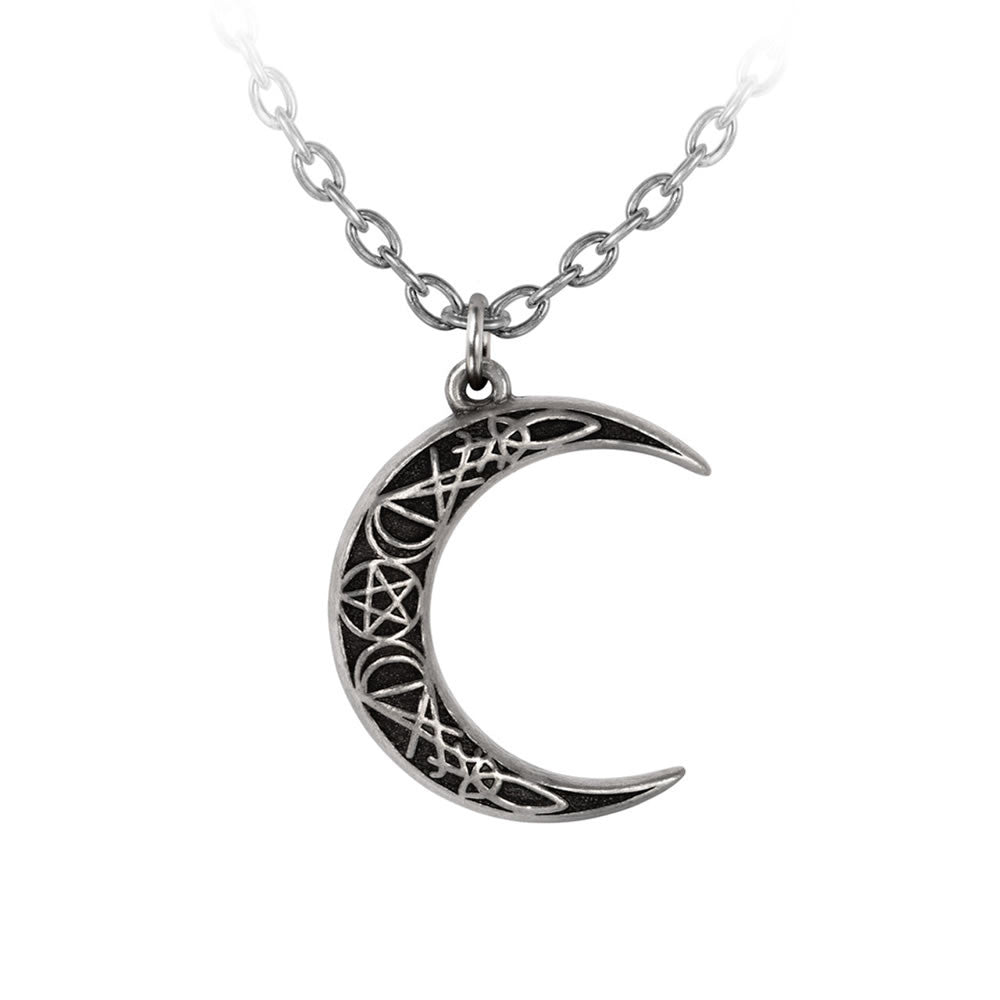 Alchemy Gothic A Pact With A Prince Crescent Moon Pendant P942