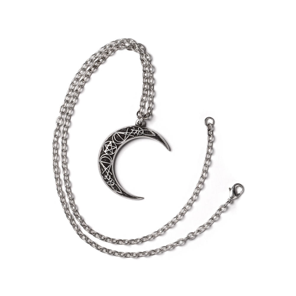 Alchemy Gothic A Pact With A Prince Crescent Moon Pendant P942
