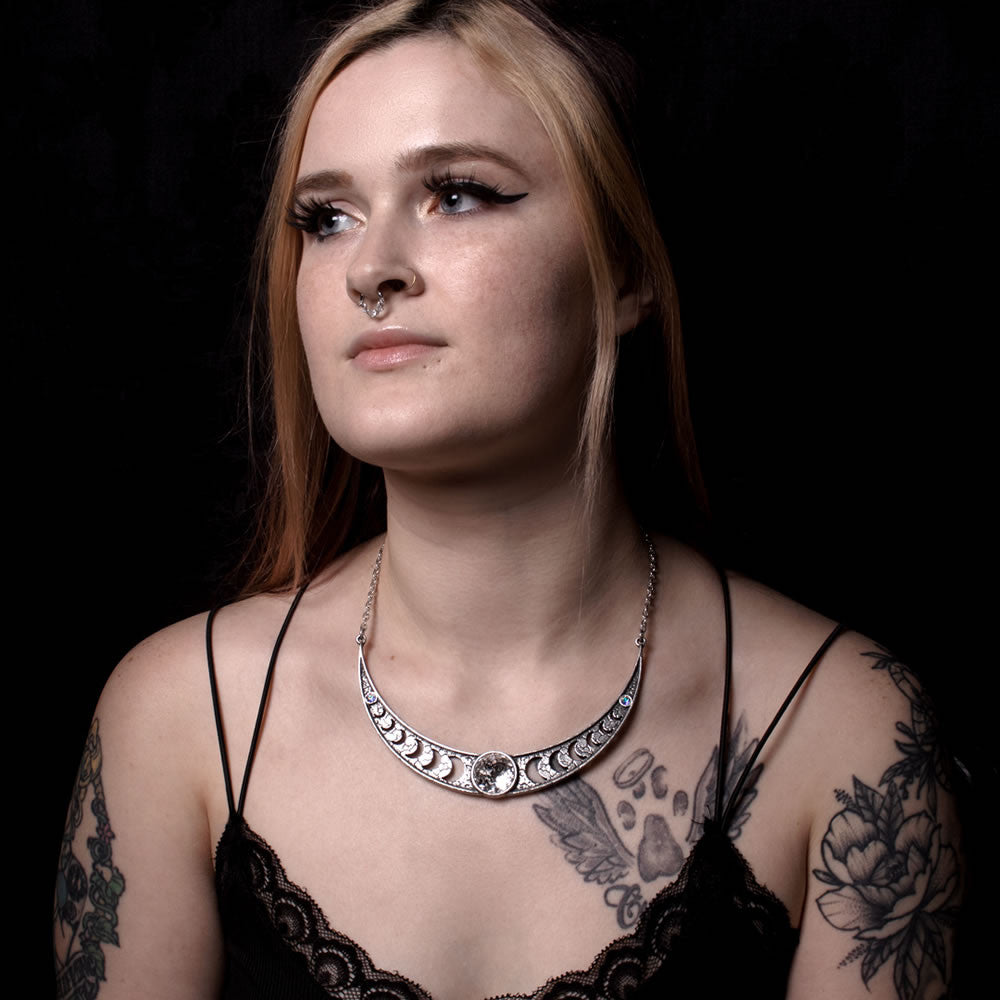 Alchemy Gothic Priestess of Ishtar Moon Necklace P950