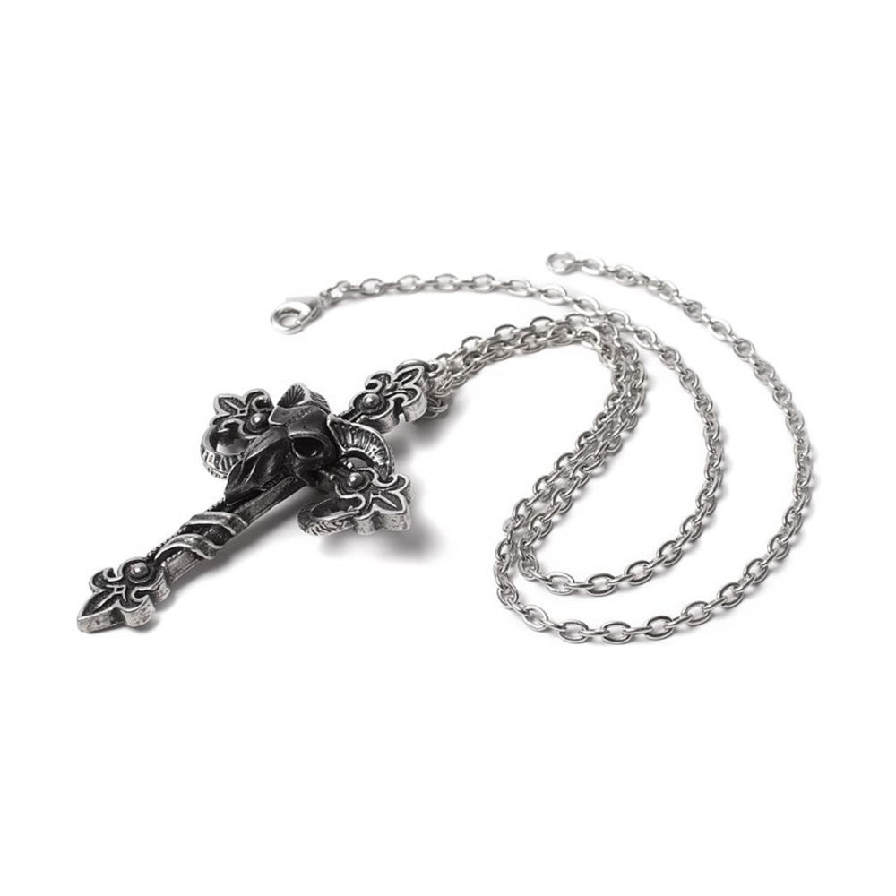 Alchemy Gothic Templar Cross of Baphomet Pendant P952