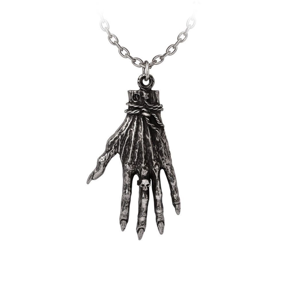 Alchemy Gothic Hand of Glory Hamsa Eye Pendant P953