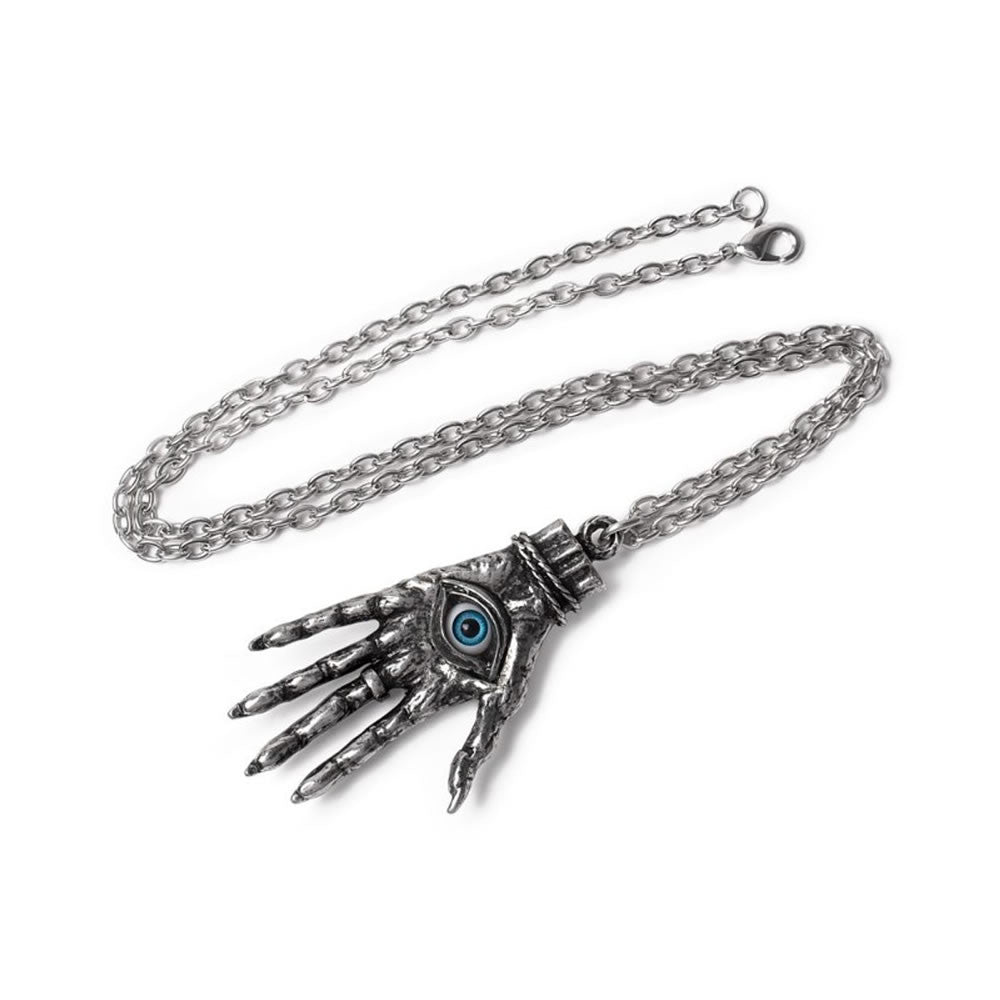 Alchemy Gothic Hand of Glory Hamsa Eye Pendant P953