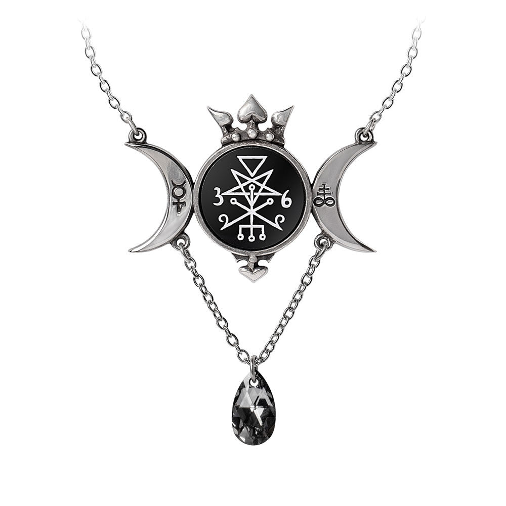 Alchemy Gothic Wycca Queen Moons Pendant P969
