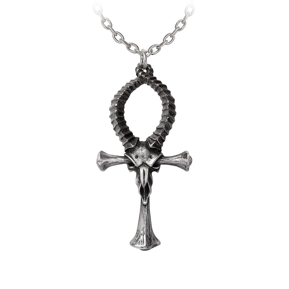 Alchemy Gothic Ankh of Ammon Pendant P973