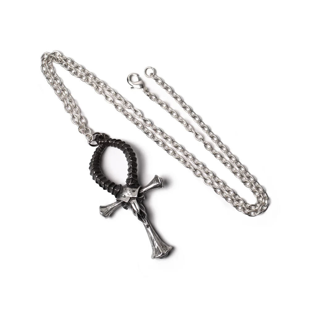 Alchemy Gothic Ankh of Ammon Pendant P973