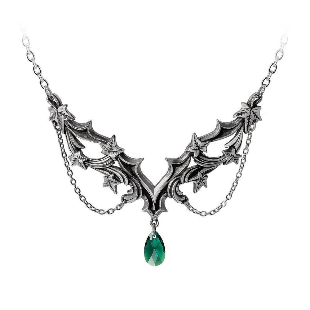 Alchemy Gothic Ivy Leaf Churchyard Necklace P976