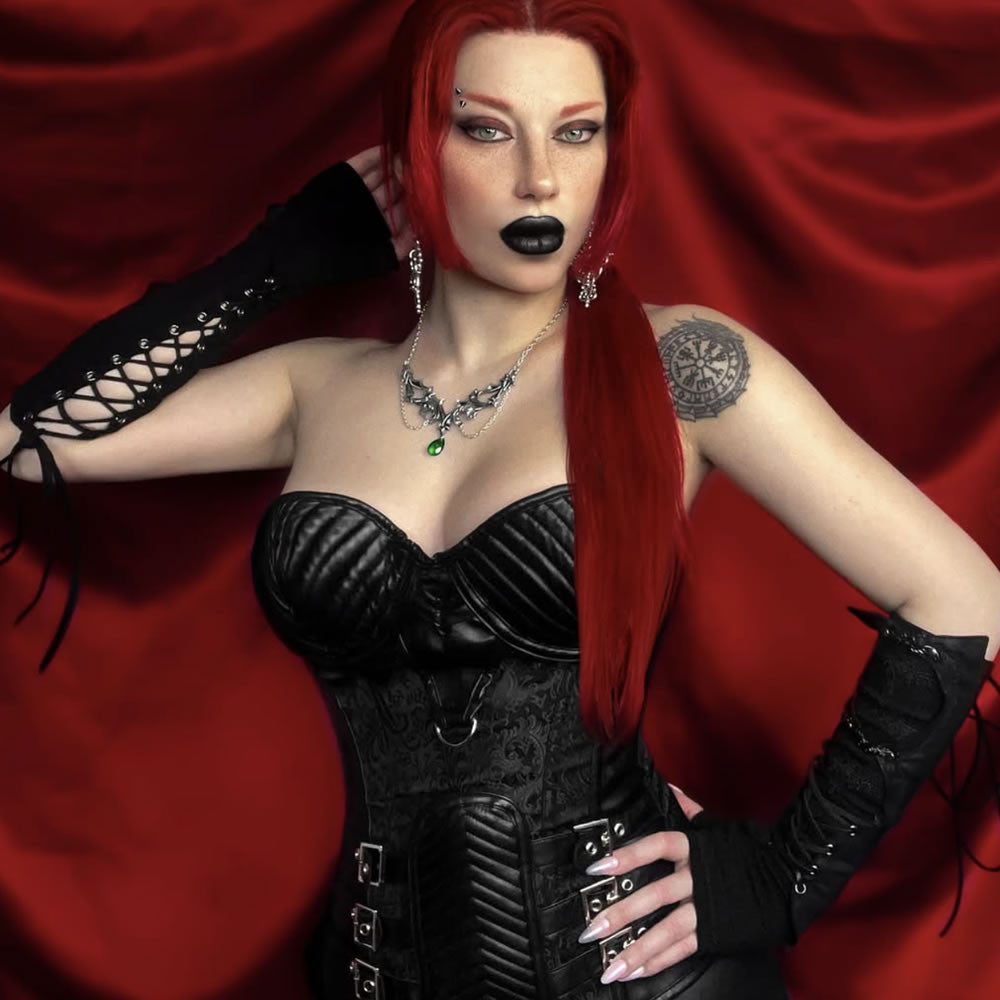 Alchemy Gothic Ivy Leaf Churchyard Necklace P976