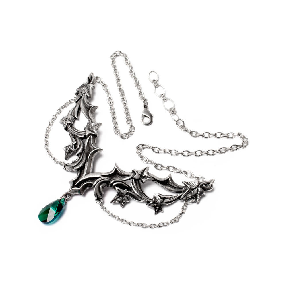 Alchemy Gothic Ivy Leaf Churchyard Necklace P976