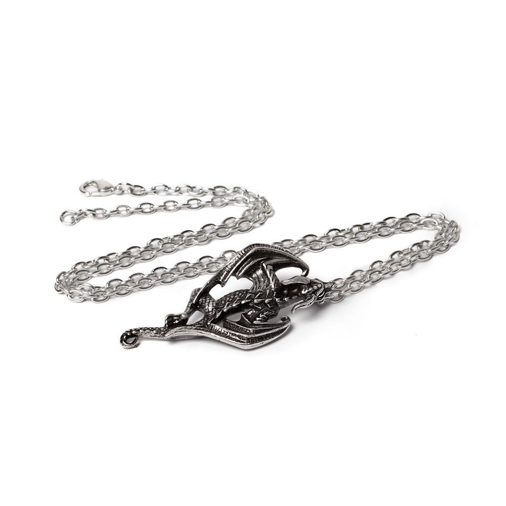 Alchemy Gothic Niflheim Lizard Dragon Rebirth Pendant P984