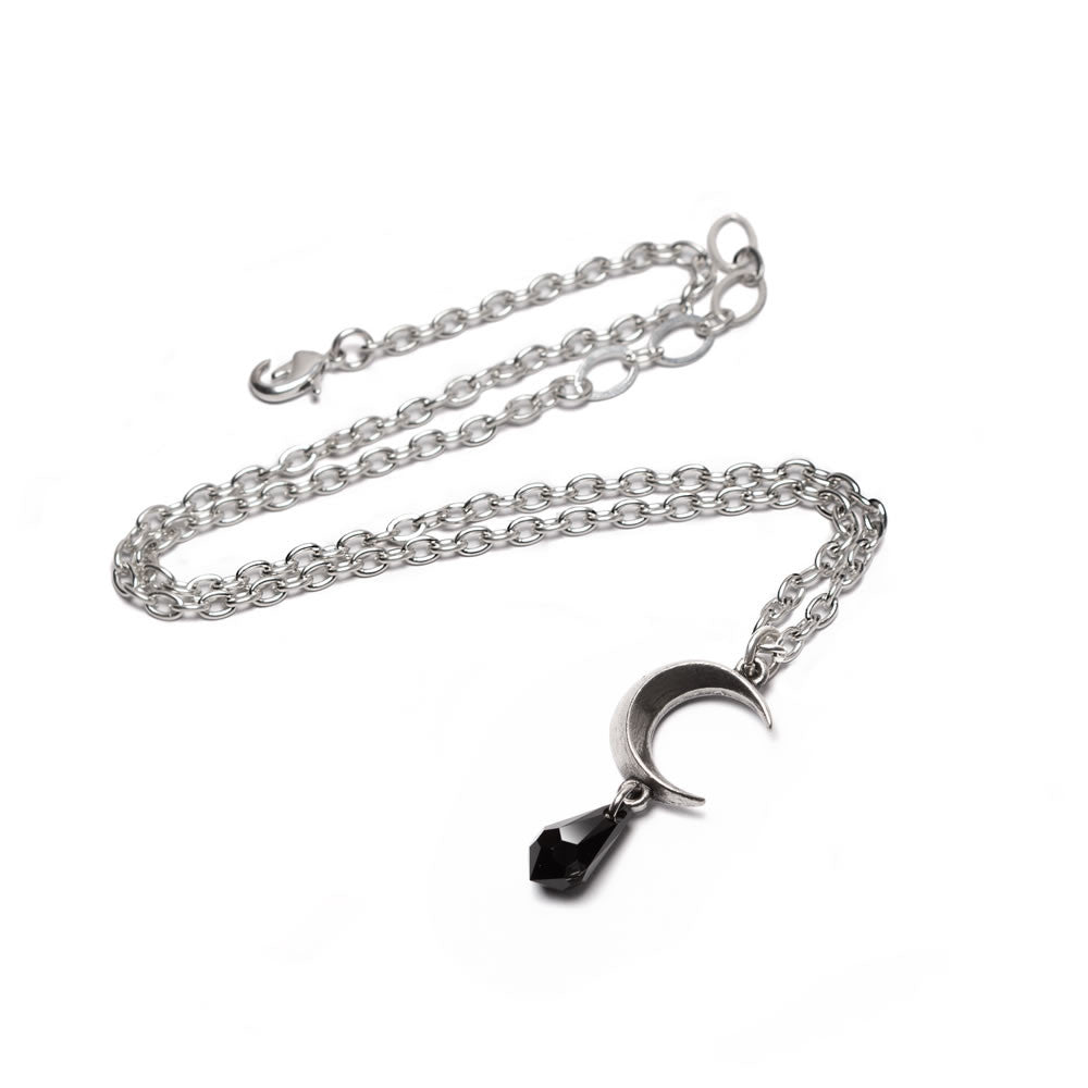 Alchemy Gothic Tears of the Moon Black Pendant P992