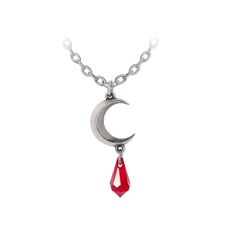 Alchemy Gothic Tears of the Moon Red Pendant P992