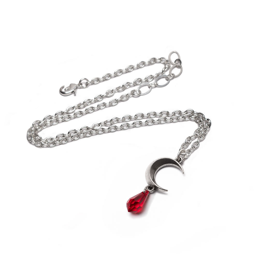 Alchemy Gothic Tears of the Moon Red Pendant P992