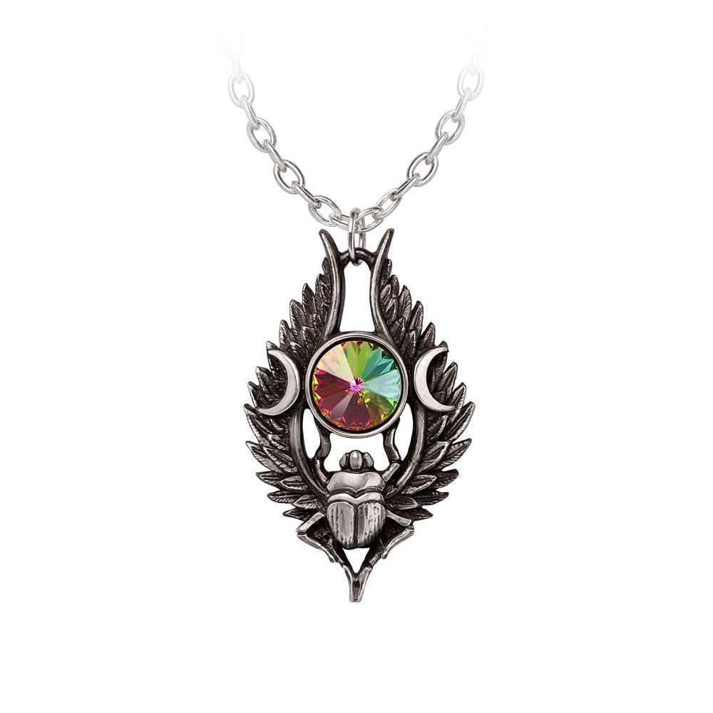 Alchemy Goth Dea Umbra Nili Beetle Pagan Pendant P995