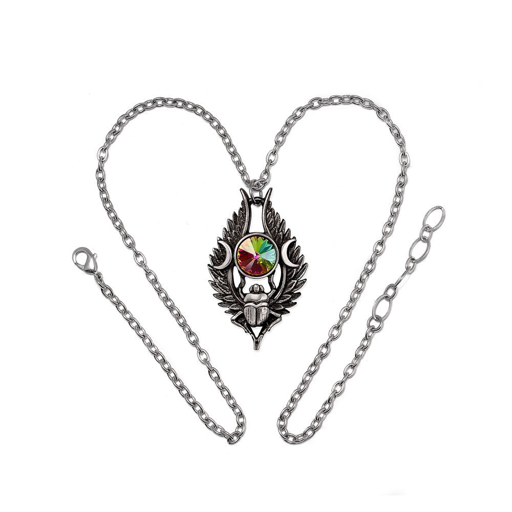 Alchemy Goth Dea Umbra Nili Beetle Pagan Pendant P995