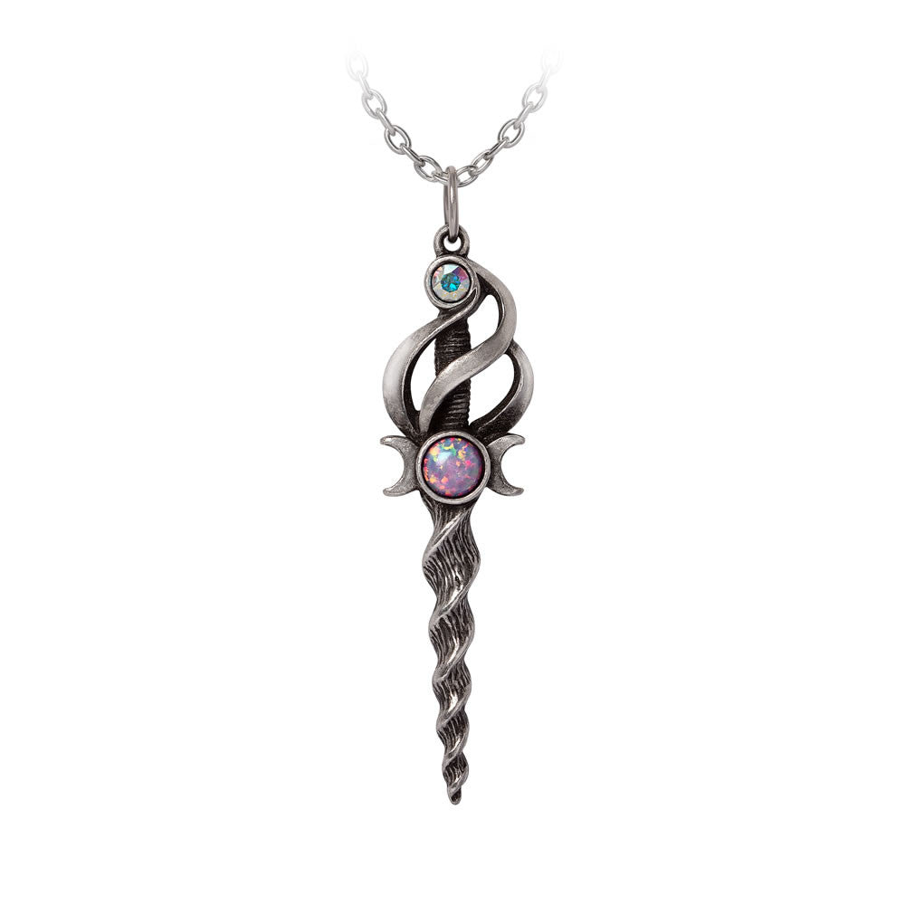Alchemy Gothic Lunacorn Wand Pendant P999
