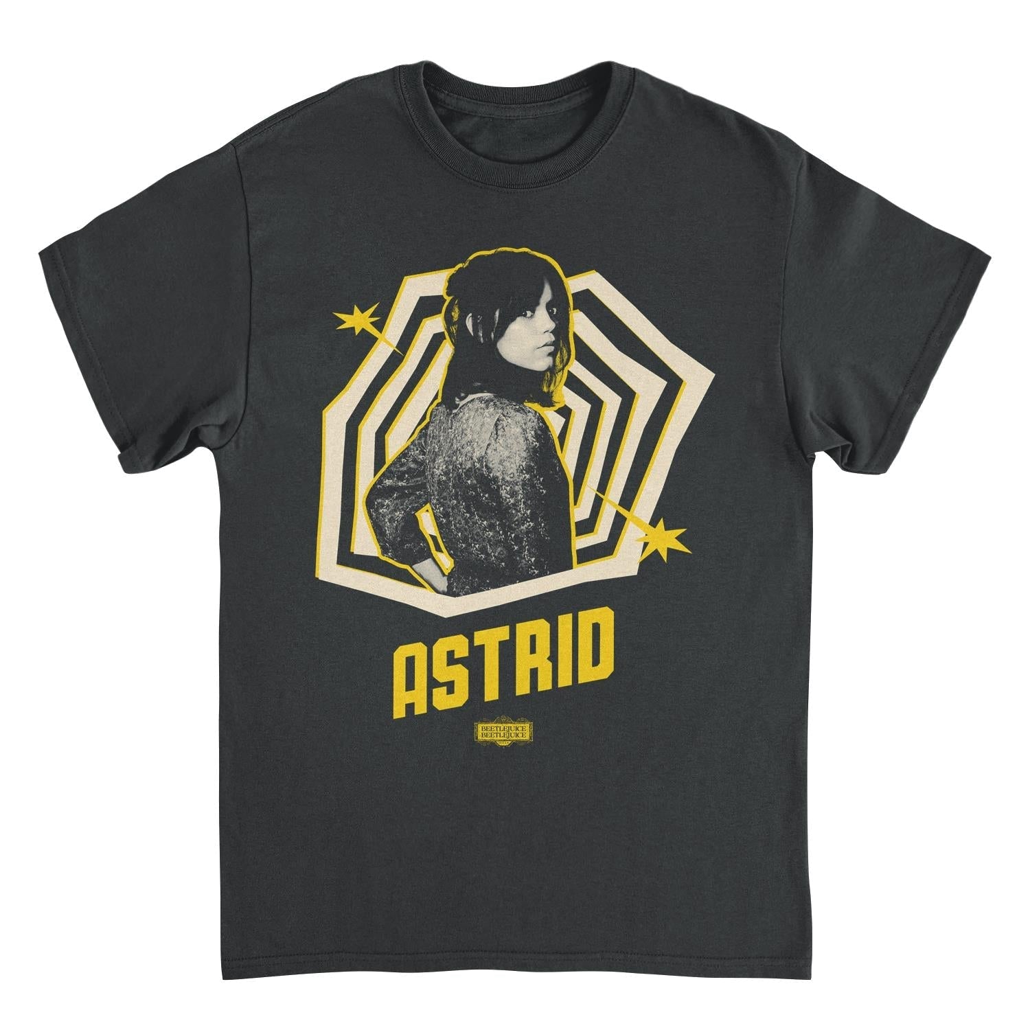 Beetlejuice Astrid Pose Orange Black T-Shirt