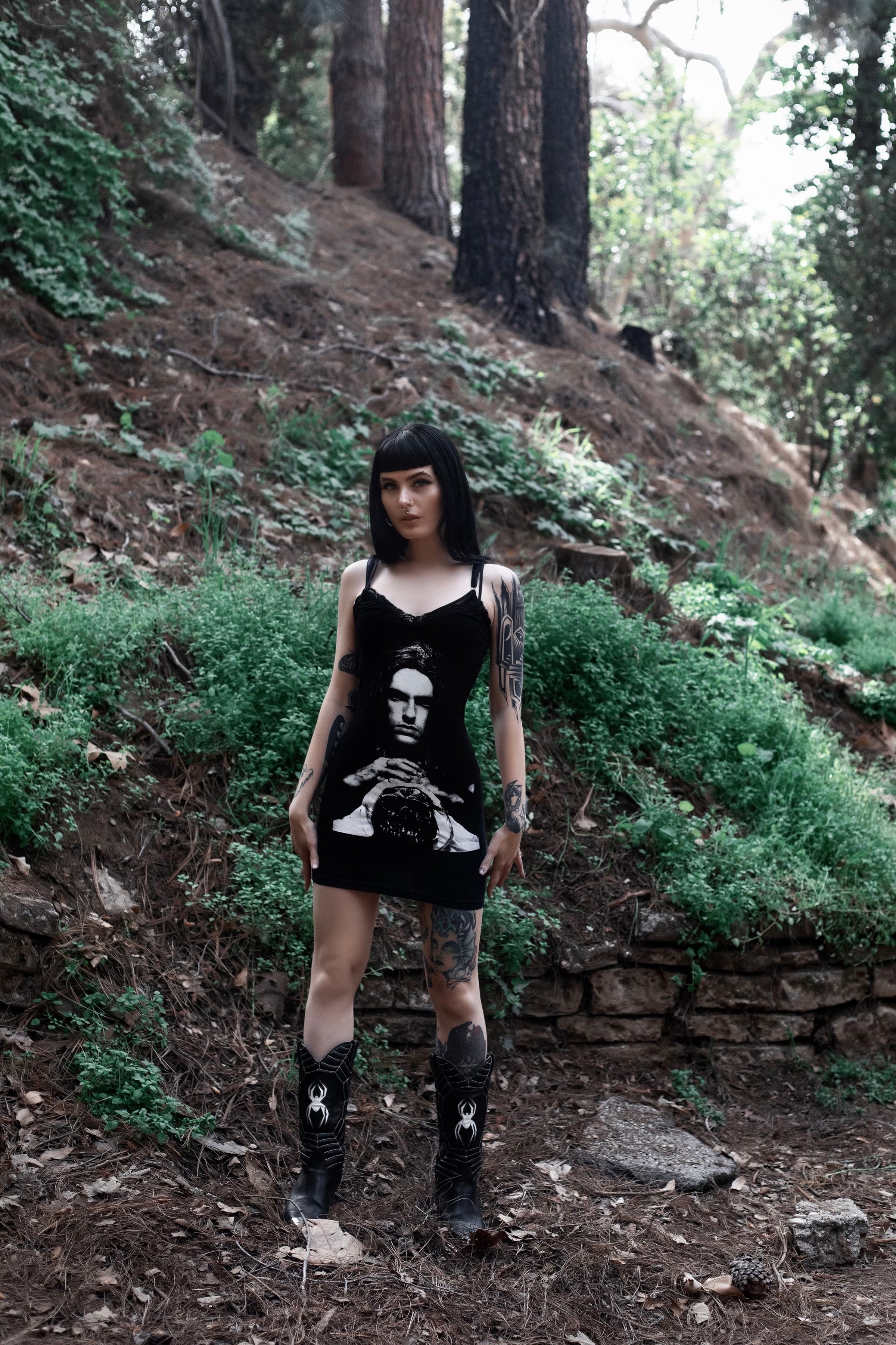 Vera's Eyecandy Peter Steele Lace Strap Dress