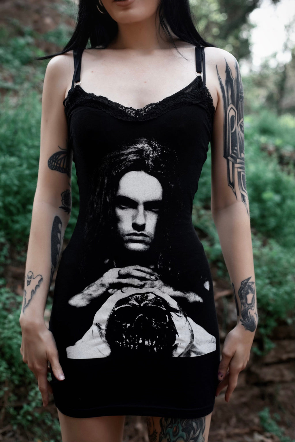 Vera's Eyecandy Peter Steele Lace Strap Dress