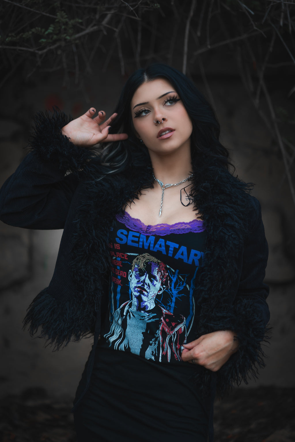 Vera's Eyecandy Pet Sematary Lace Strap Dress