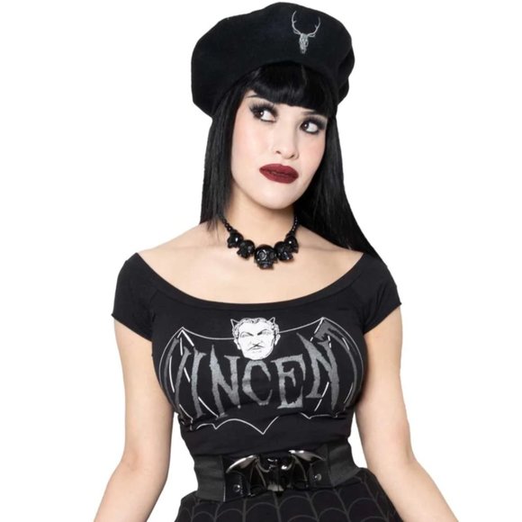 Kreepsville 666 Black Bat Buckle Elastic Waist Belt