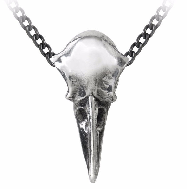 Alchemy Gothic Rabenschadel Klein Raven Skull Pendant P752