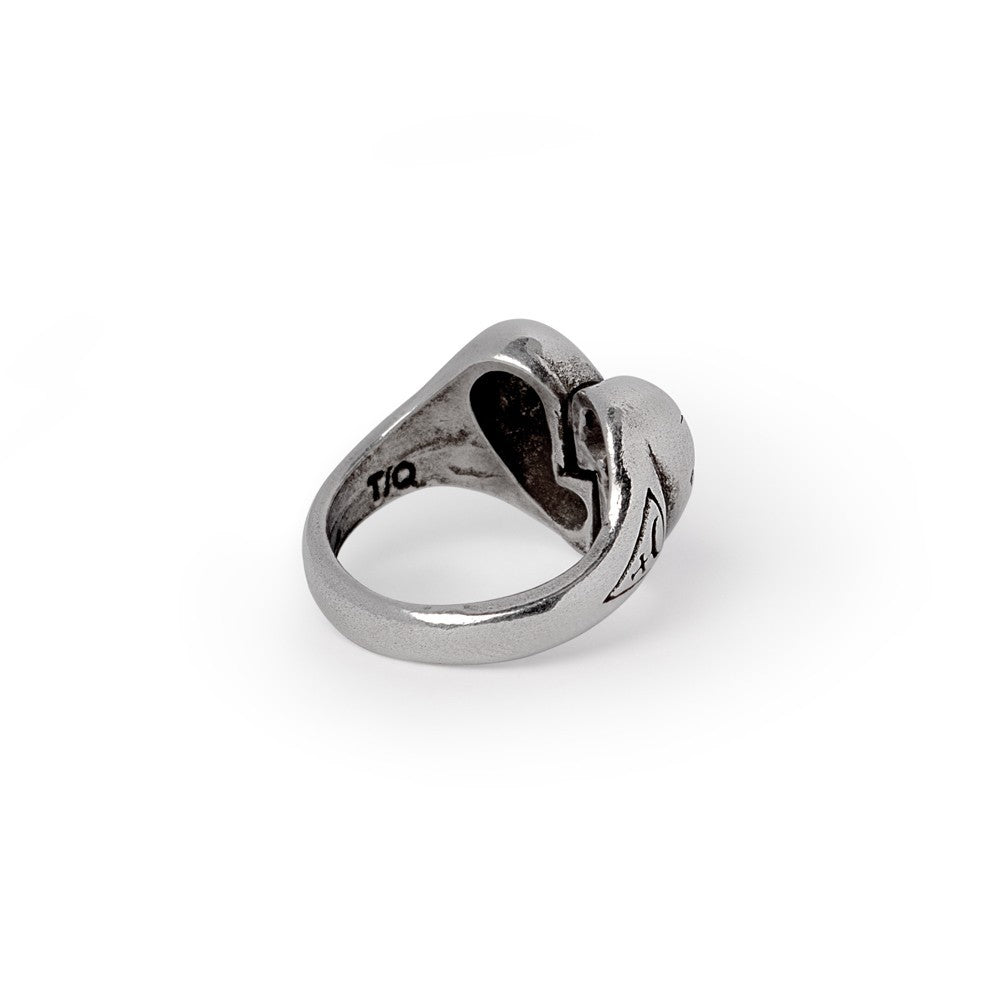 Alchemy Gothic Broken Promise Heart Adjustable Ring R258