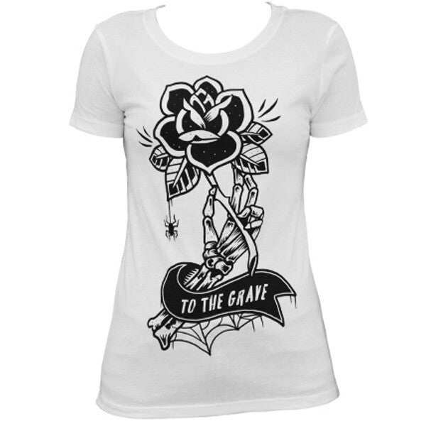 Lowbrow Art White To The Grave Tee