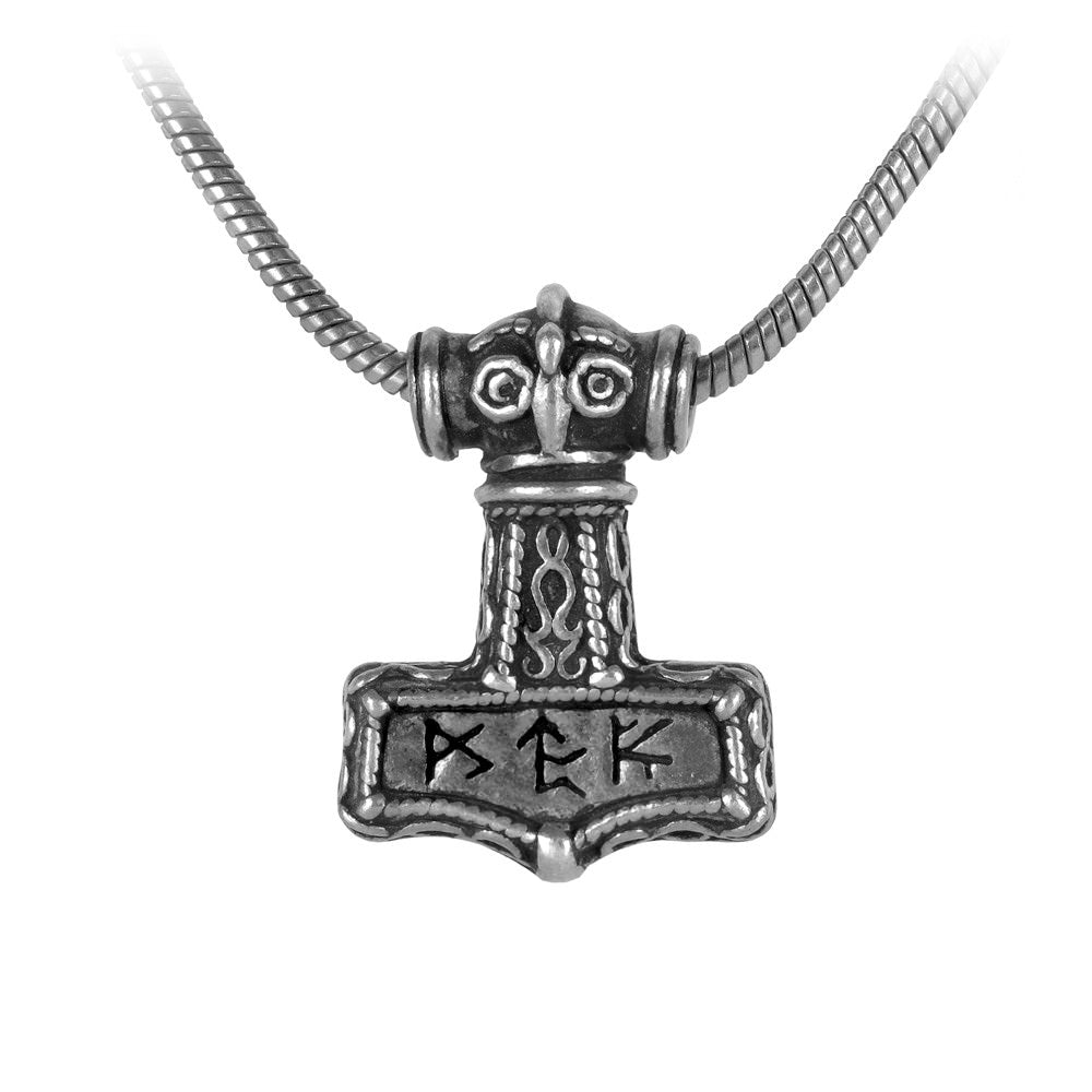 Alchemy Gothic Bindrune Thor's Hammer Pendant P338